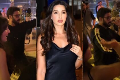 Abhishek bachchan-Nora Fatehi Dance To Kajra Re.