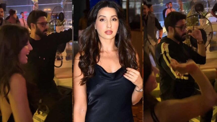 Abhishek bachchan-Nora Fatehi Dance To Kajra Re.