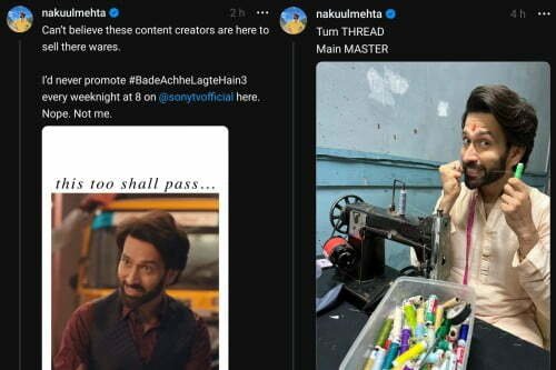 Nakuul Mehta on Threads