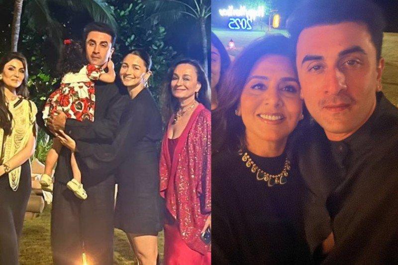 Ranbir kapoor and Alia Bhatt's New Year's Celebration.