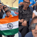 Yuzvendra Chahal seems enjoys IND vs NZ match with Rumoured Gf RJ Mahvash After divorcing Dhanashree Verma in a post shared by Vivek Oberoi