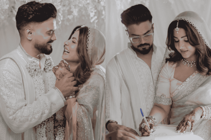 Hina Khan Ties the Knot with Longtime Beau Rocky Jaiswal in an Intimate Wedding Ceremony