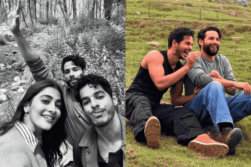 Ishaan Khatter, Siddhant Chaturvedi, and Pooja Hegde's Scenic Manali Escape