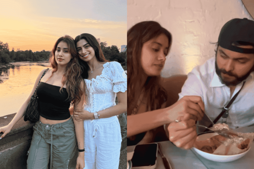 Janhvi Kapoor Had Perfect Reset: Food, Family, and Fun in London. Picture-perfect picnic with sister khushi kapoor and Shikhar Pahariya