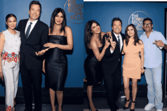 Priyanka Chopra Stuns in LBD During ‘Heads of State’ Promotions on Jimmy Fallon Show