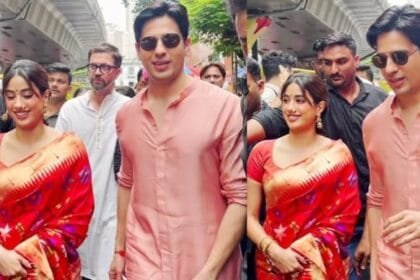 Janhvi Kapoor And Sidharth Malhotra Ganesh Chaurthi Blessings At Lalbaugcha Raja