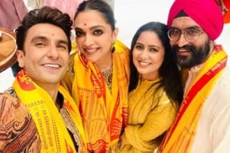 Deepika And Ranveer's Ganapati Darshan At Antilia