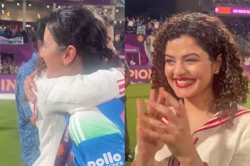 Palak Muchhal and Smriti Mandhana